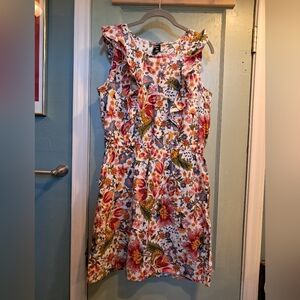 Cat & Jack Floral Ruffle Mini Dress - Multicolor